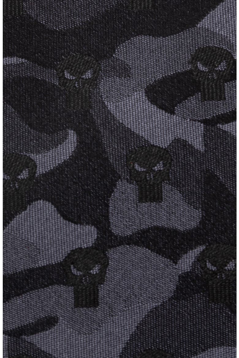 x Marvel The Punisher Silk Tie, Alternate, color, BLACK