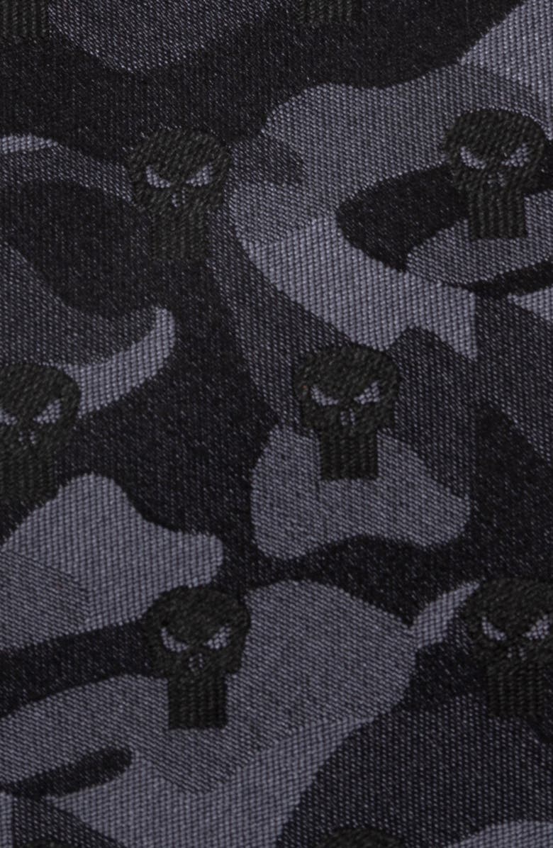 Cufflinks, Inc. x Marvel The Punisher Silk Tie, Alternate, color, Black