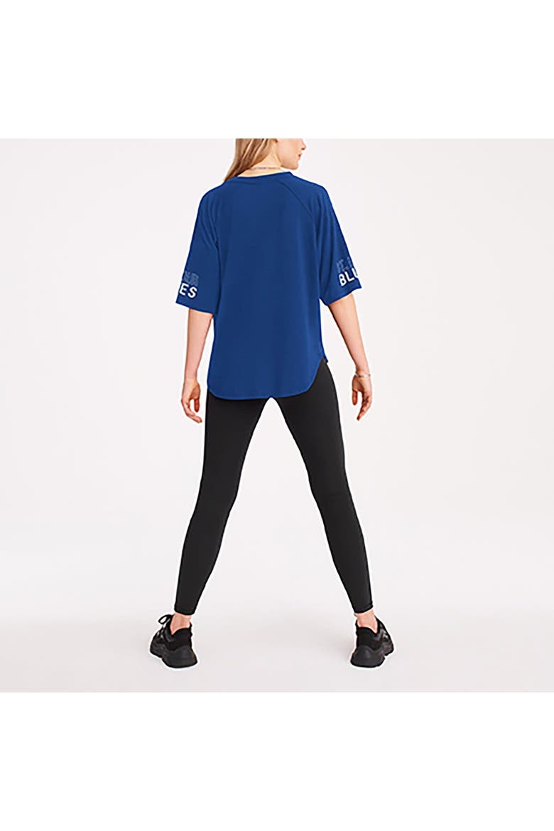 Women's DKNY Sport Blue St. Louis Blues Diana Tri-Blend Oversized T-Shirt, Alternate, color, Blue
