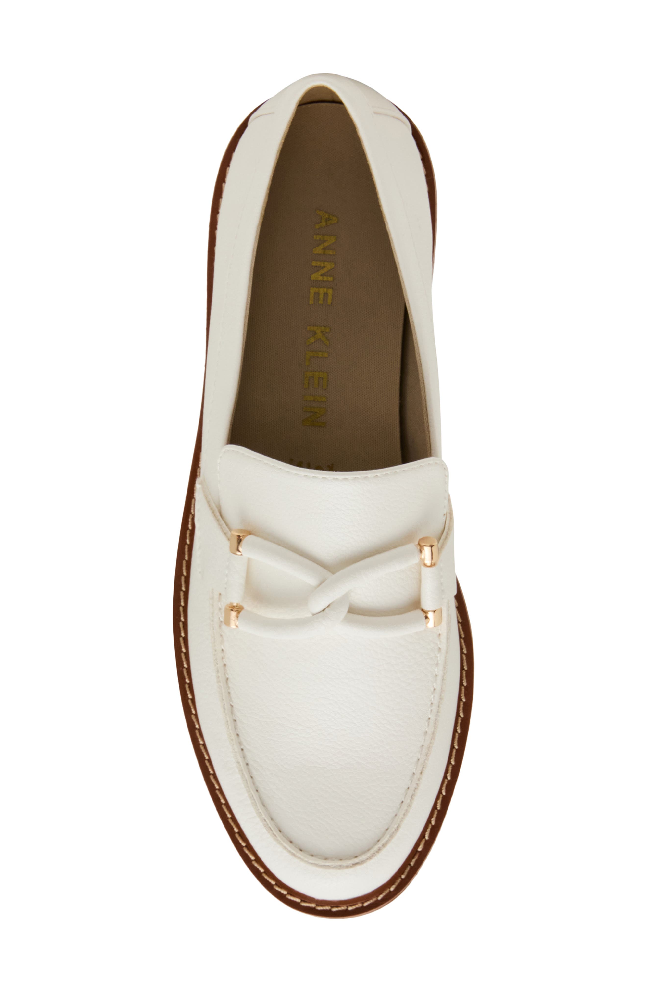 Ellison Moc Toe Loafer, Alternate, color, WHITE