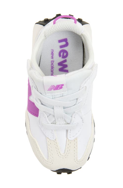 New Balance Kids' 327 Sneaker In White/passion Fruit