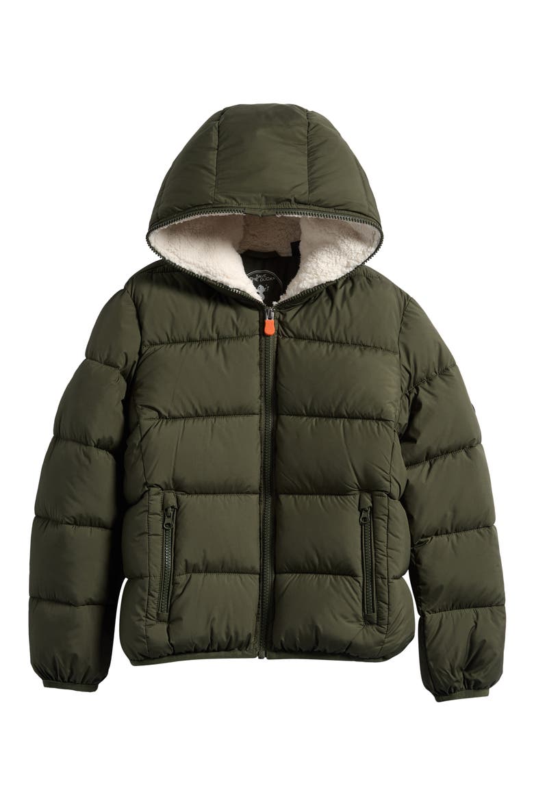 Kids' Chaz Puffer Jacket, Main, color, DUSTY OLIVE