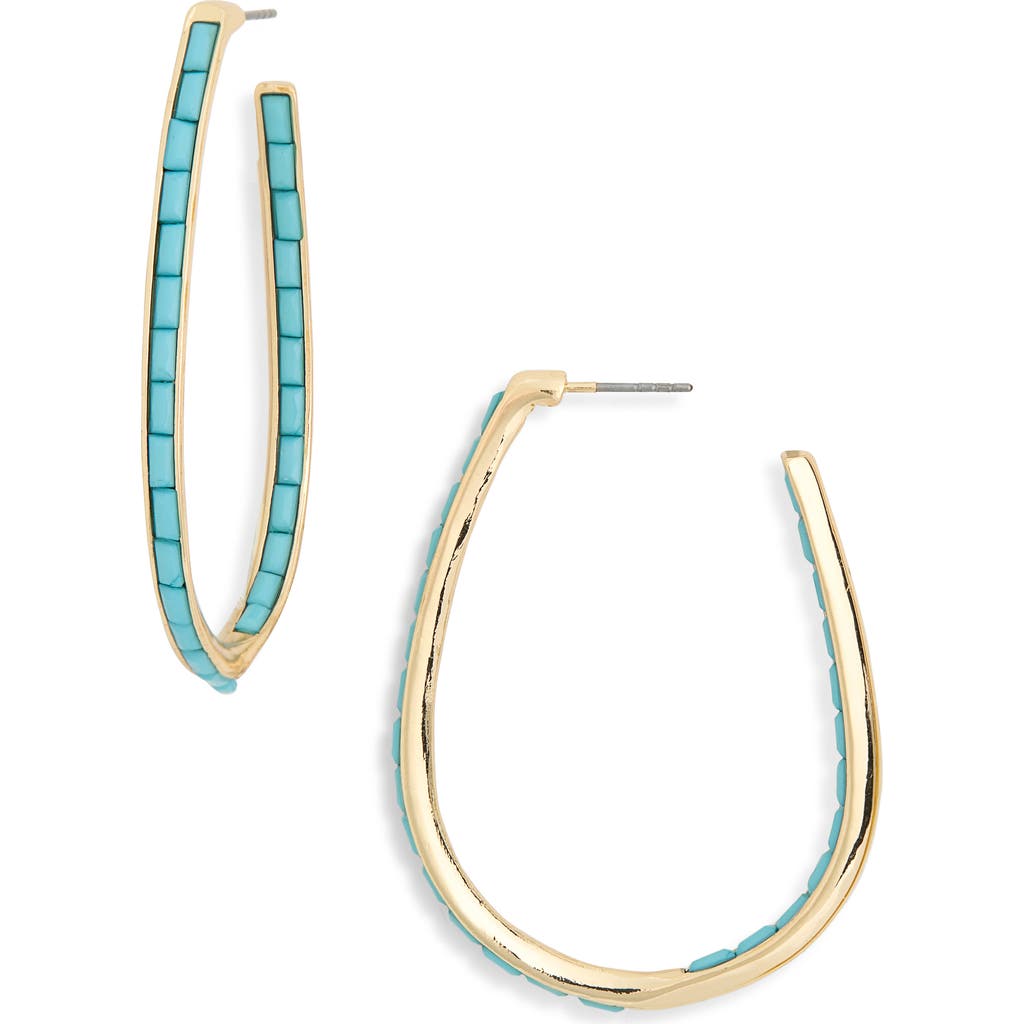 Nordstrom Rack Inside Out Baguette J-hoop Earrings In Multi