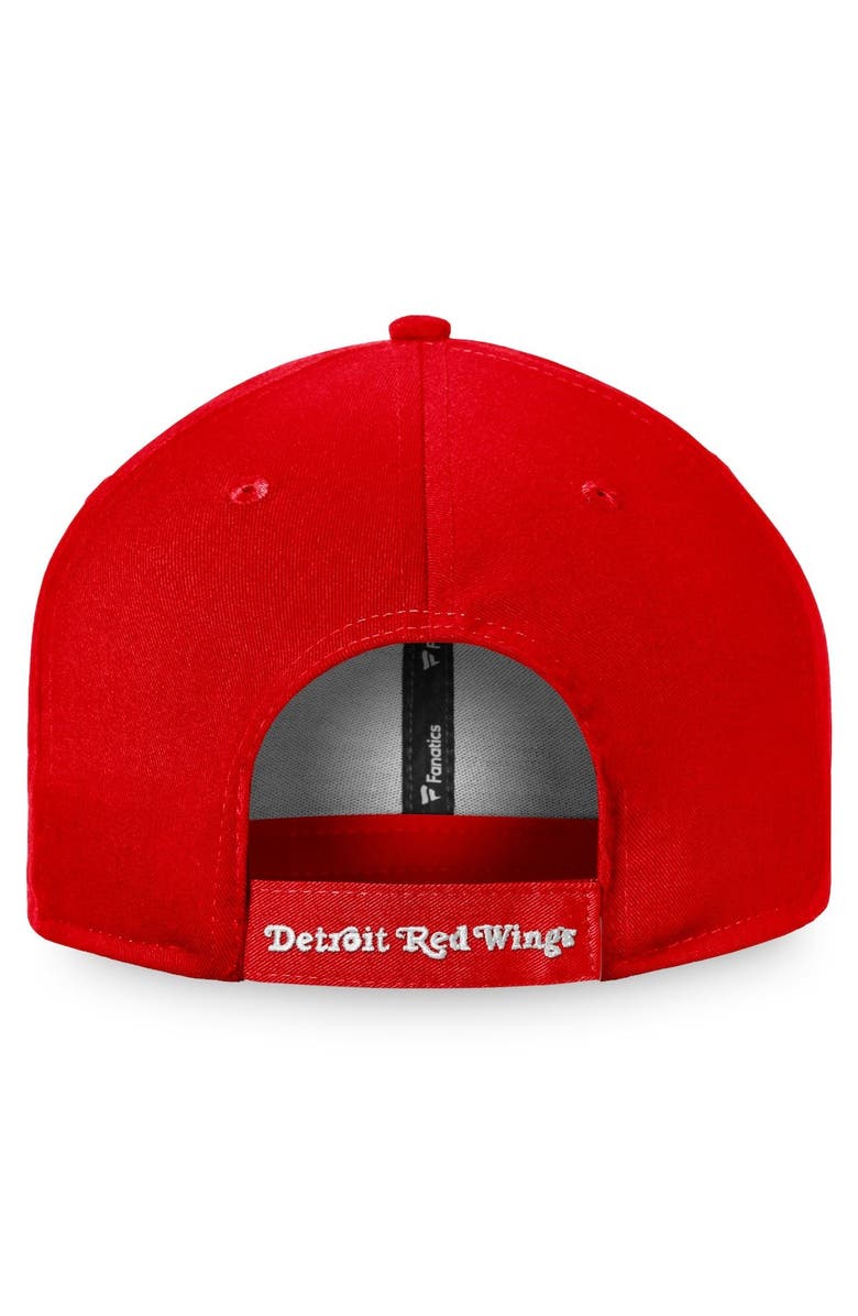 FANATICS Men's Fanatics Branded Red Detroit Red Wings Core Adjustable Hat, Alternate, color,