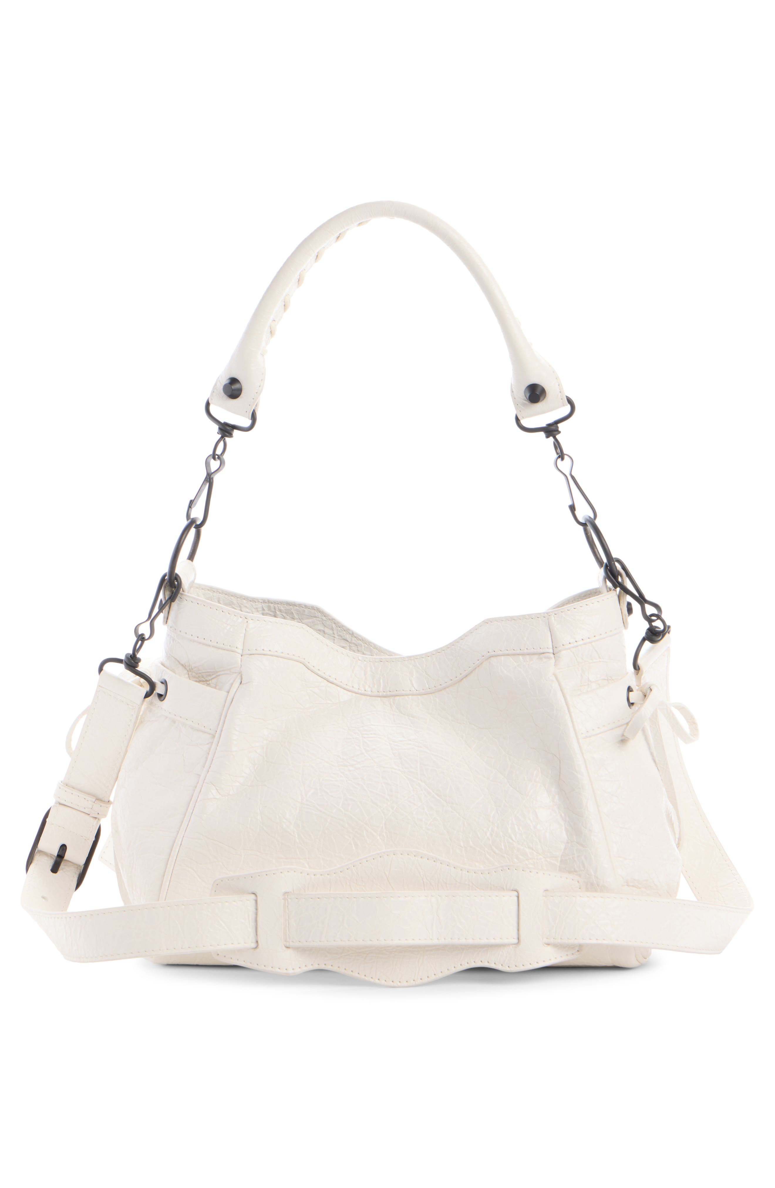 Small Le City Leather Bucket Bag, Alternate, color, 9104 OFF WHITE