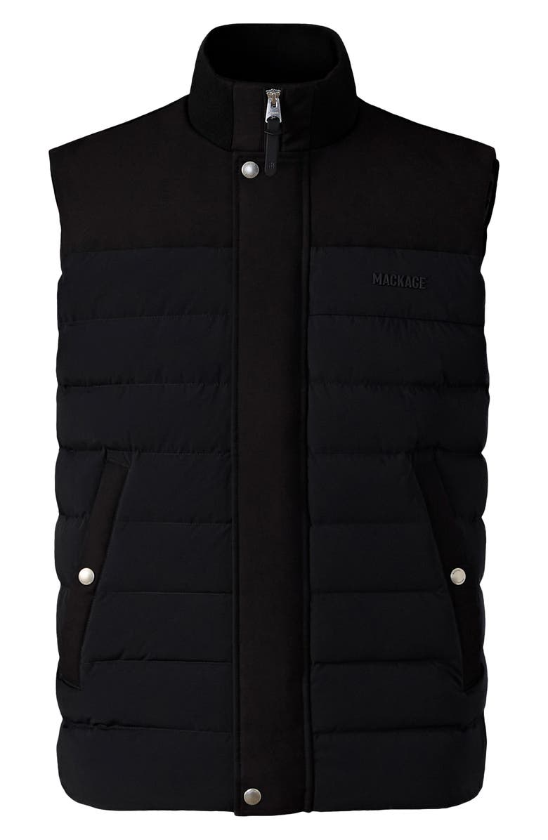 Mackage Brody Quilted Vest, Alternate, color, Black