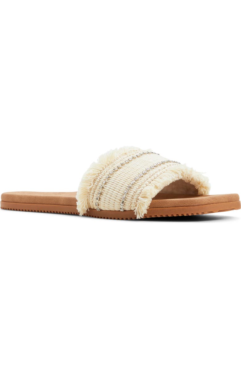 Roxy Positano Slide Sandal, Main, color, Natural