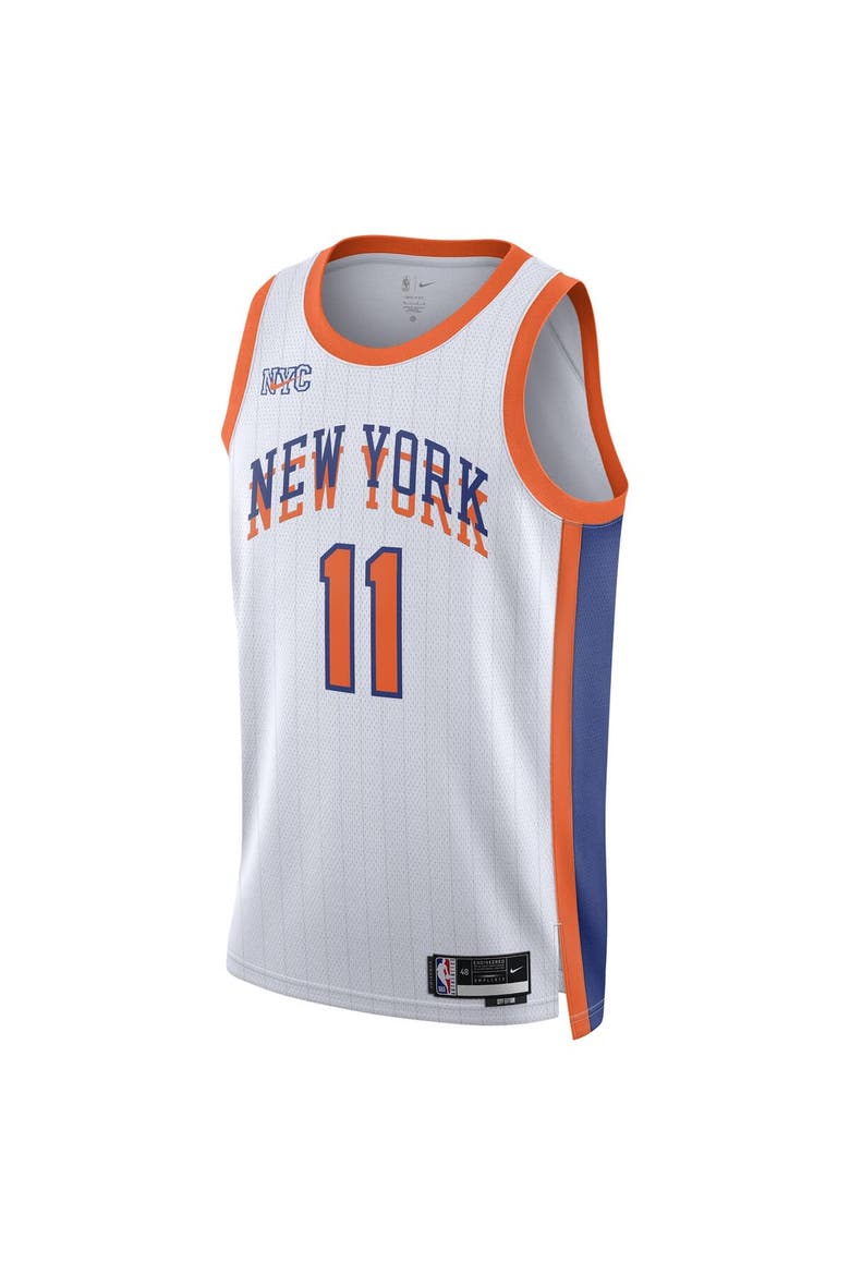 Unisex Nike Jalen Brunson White New York Knicks 2024/25 Swingman Player Jersey - City Edition, Alternate, color, White