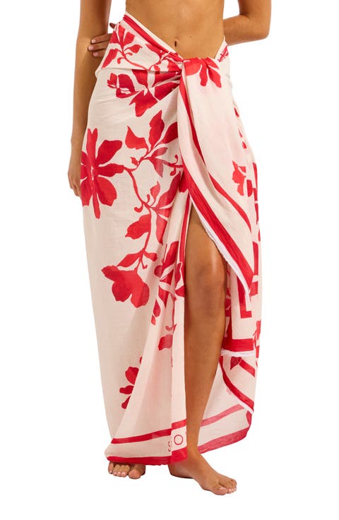 Mayflower Cotton Cover-Up Sarong