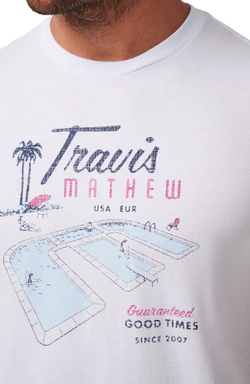 Travismathew On Vacation Graphic T-shirt In White