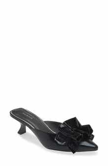 Avec Les Filles Bella Ruffle Kitten Heel Mule