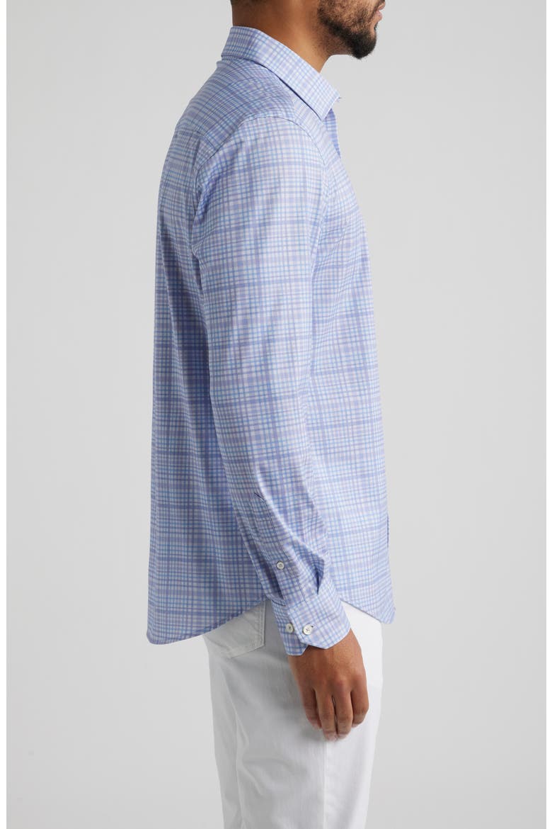 James OoohCotton® Plaid Button-Up Shirt, Alternate, color, LILAC