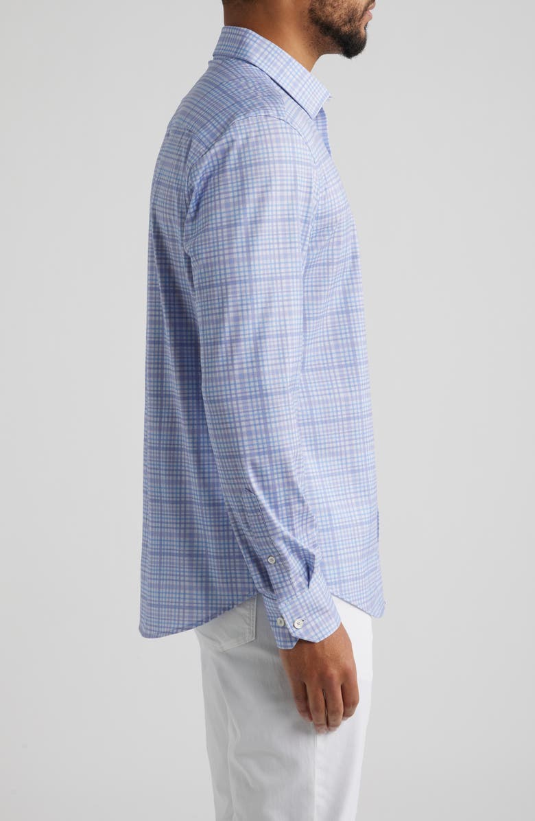 Bugatchi James OoohCotton<sup>®</sup> Plaid Button-Up Shirt, Alternate, color, Lilac
