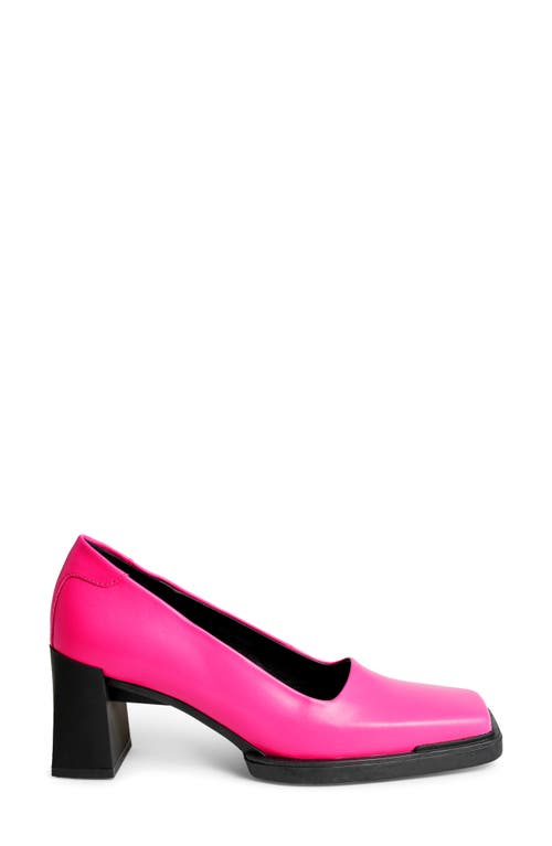 Vagabond Shoemakers Edwina Square Toe Pump In Pink