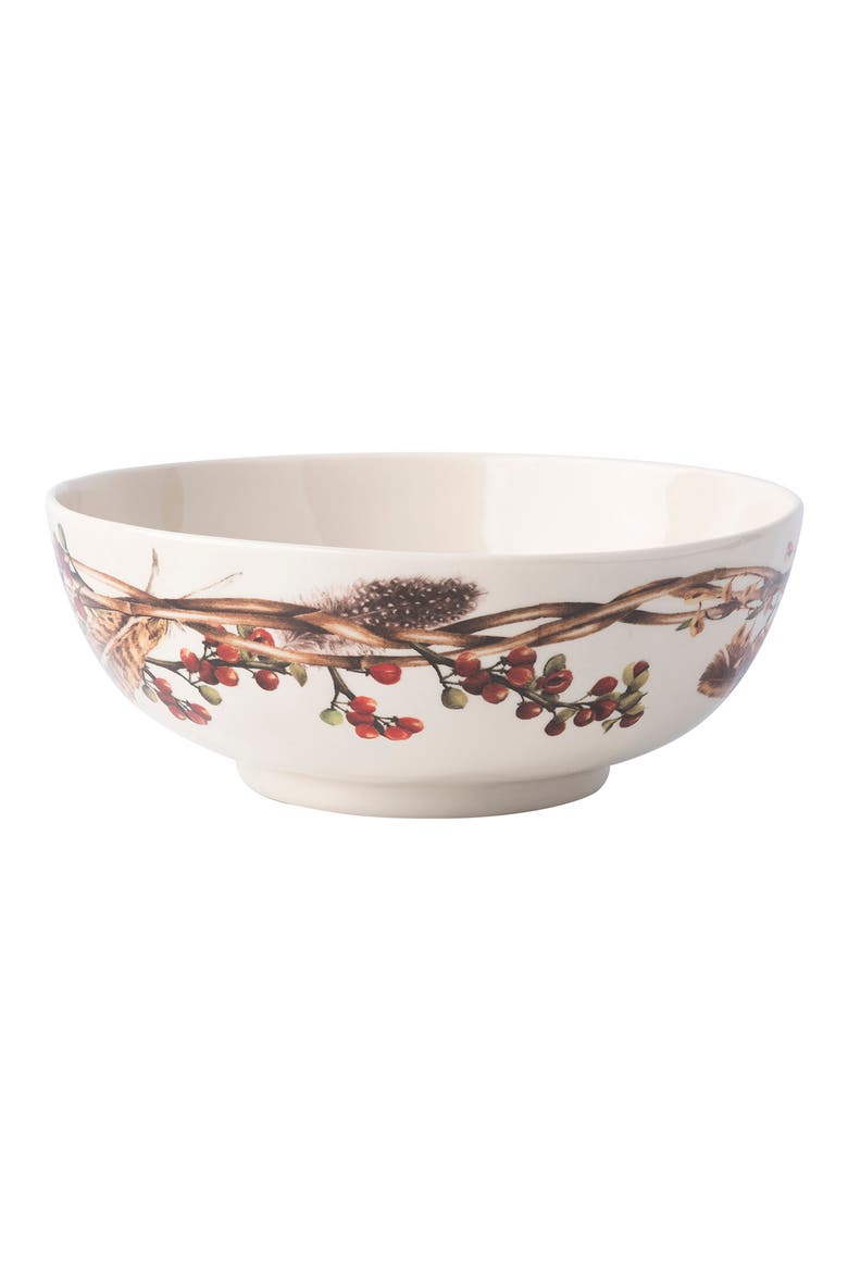 Forest Walk Ceramic Serving Bowl, Alternate, color, CAF AU LAIT