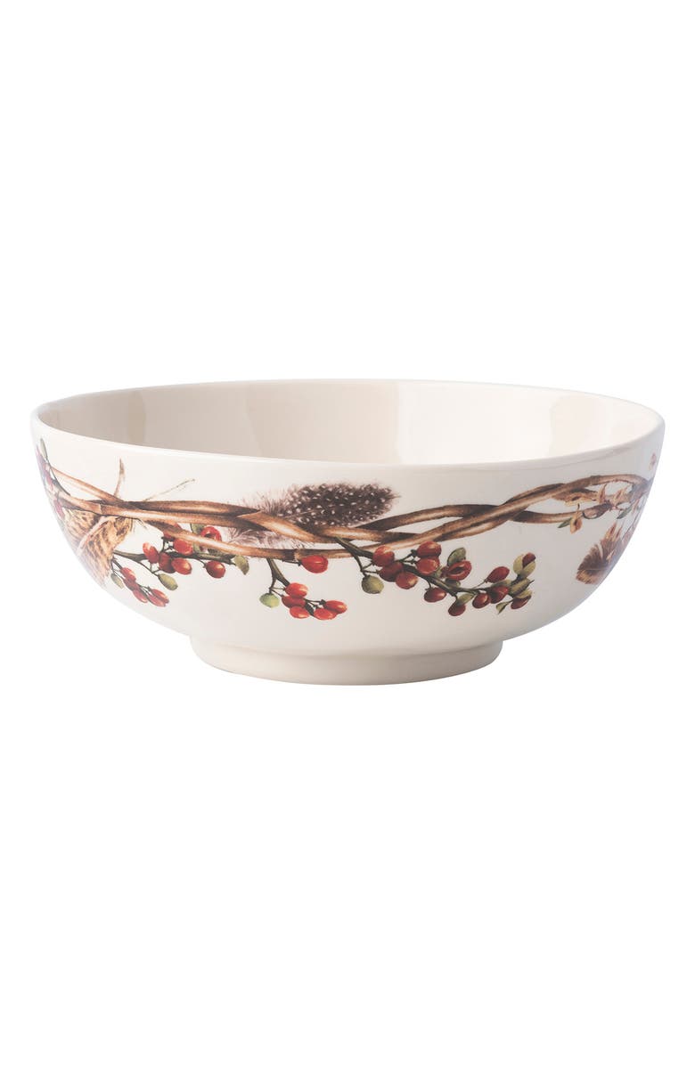 Juliska Forest Walk Ceramic Serving Bowl, Alternate, color, Caf Au Lait