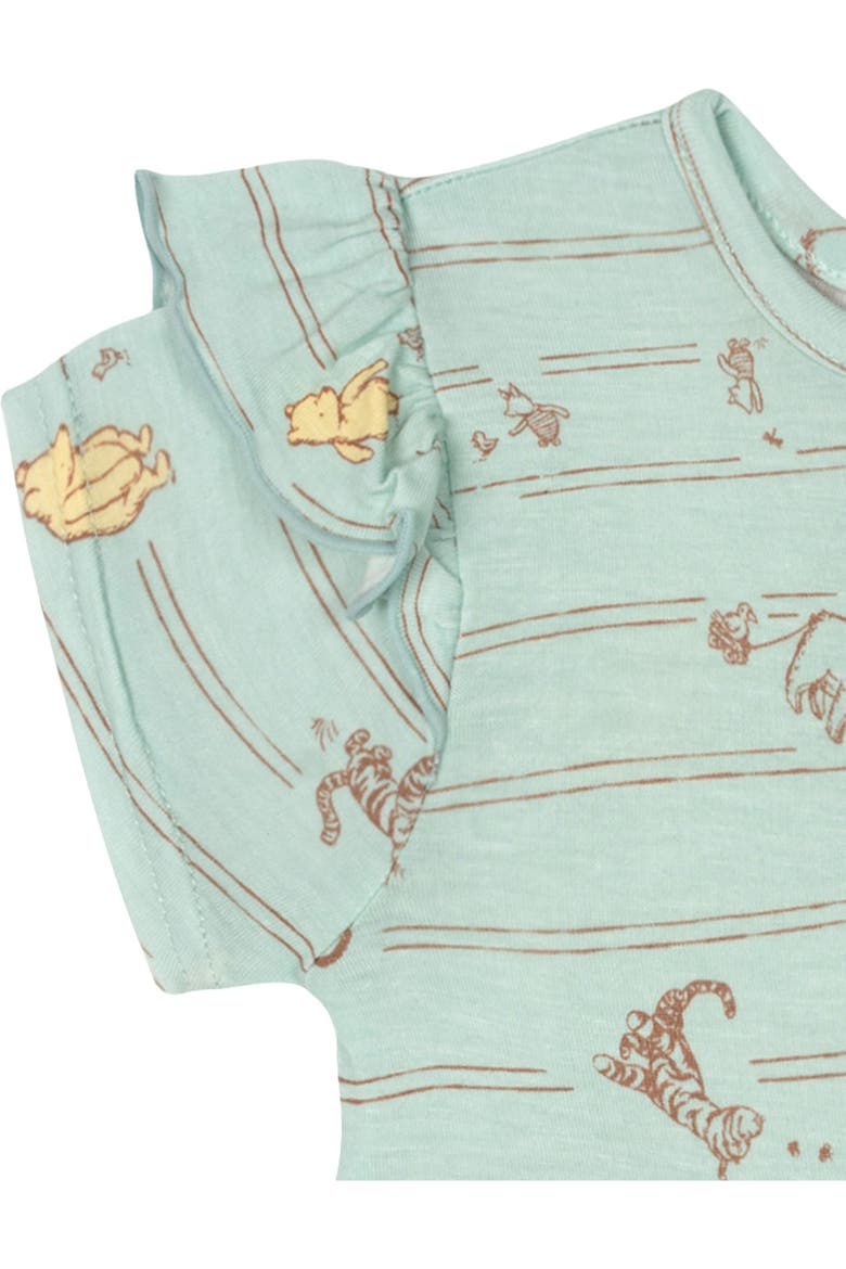 Winnie The Pooh Viscose Short Sleeve Creeper Dress, Alternate, color, Pooh Light Blue