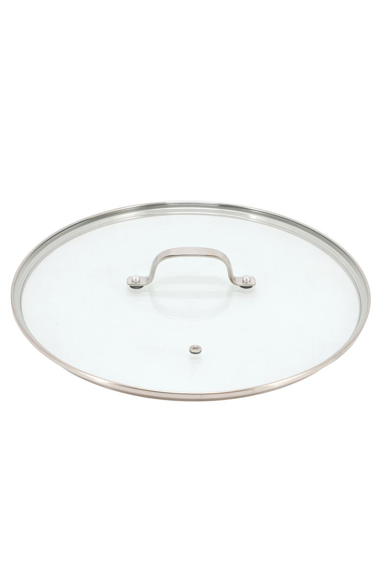 12.5" Stainless Steel Nonstick Wok with Lid in Silver, Alternate, color, Silver
