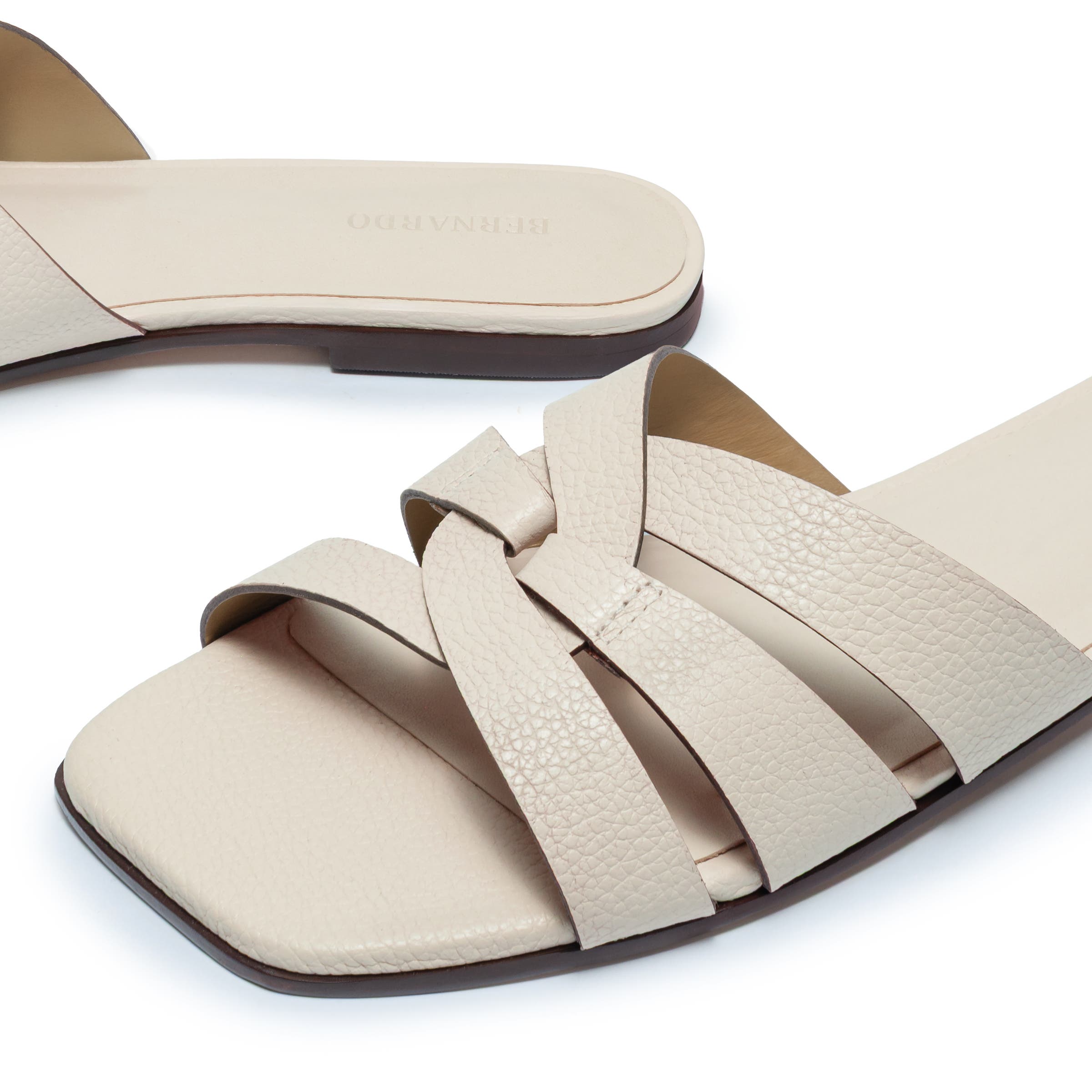 Oxford Flat Sandal, Alternate, color, EGGSHELL