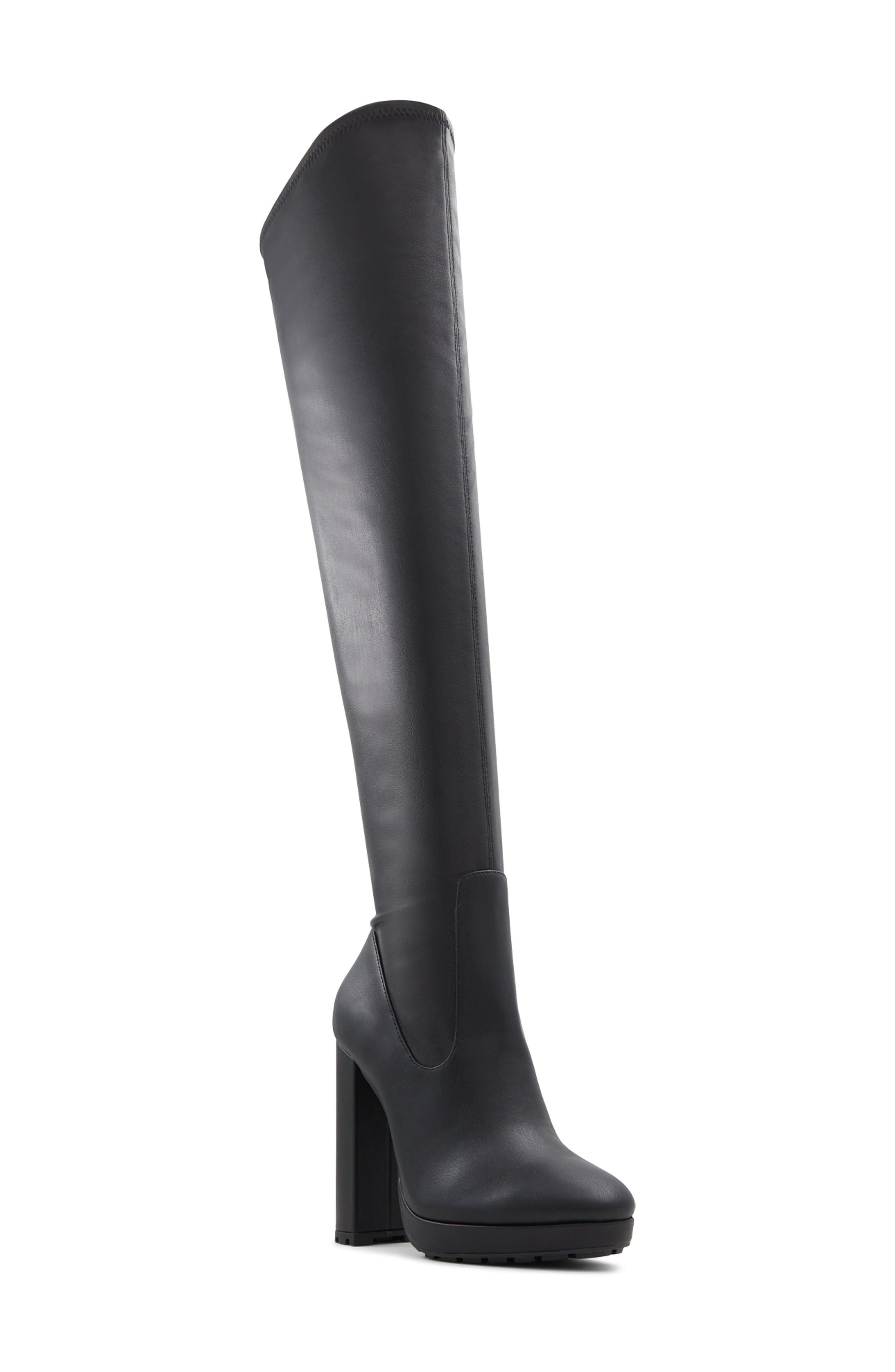 ALDO Dallobrelia Over the Knee Platform Boot, Main, color, 