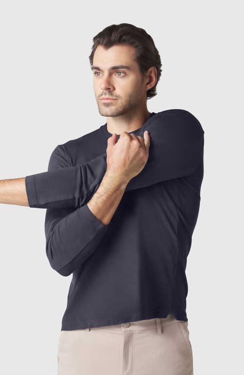Jack Archer Precision Long Sleeve Shirt In Charcoal Gray
