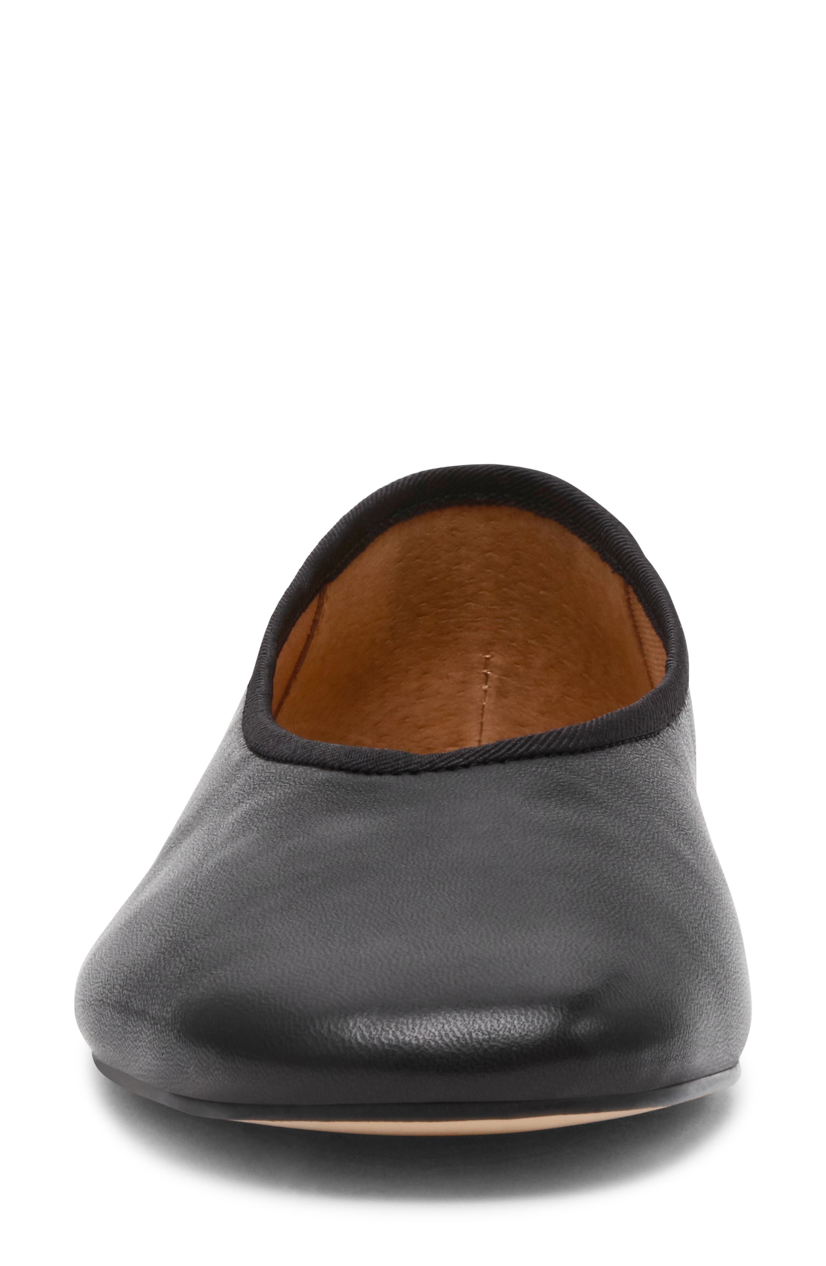 Steve Madden Pipa Ballet Flat, Alternate, color, Black Leather