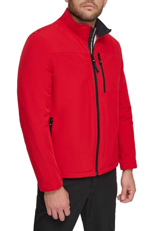 Faux Shearling Lined Soft Shell Jacket