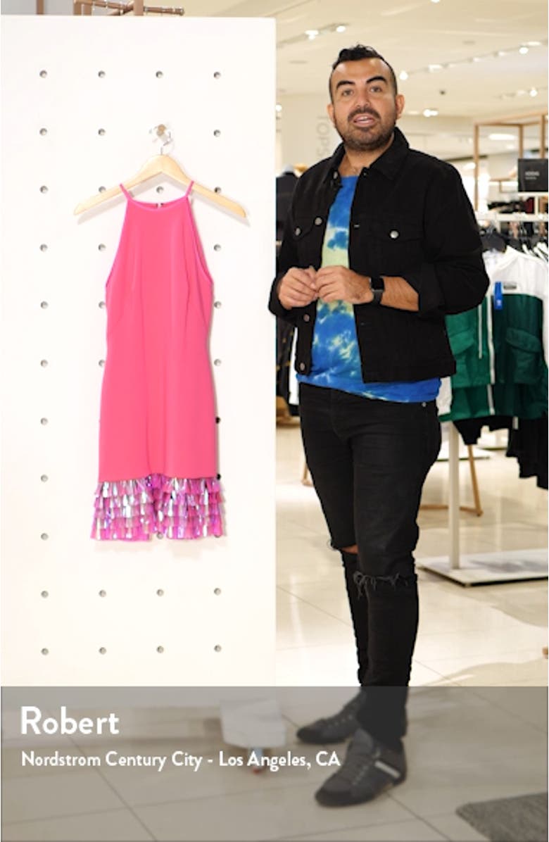 Tiered Sequin Hem Cocktail Dress, sales video thumbnail