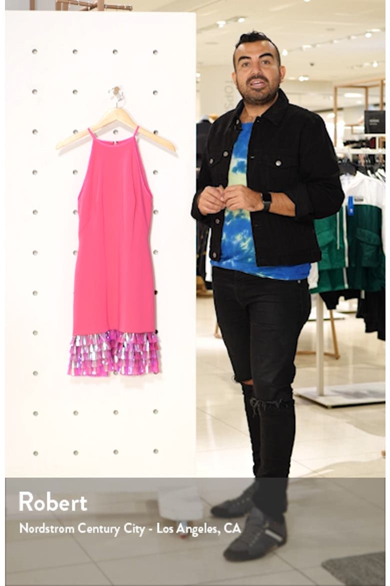 Tiered Sequin Hem Cocktail Dress video