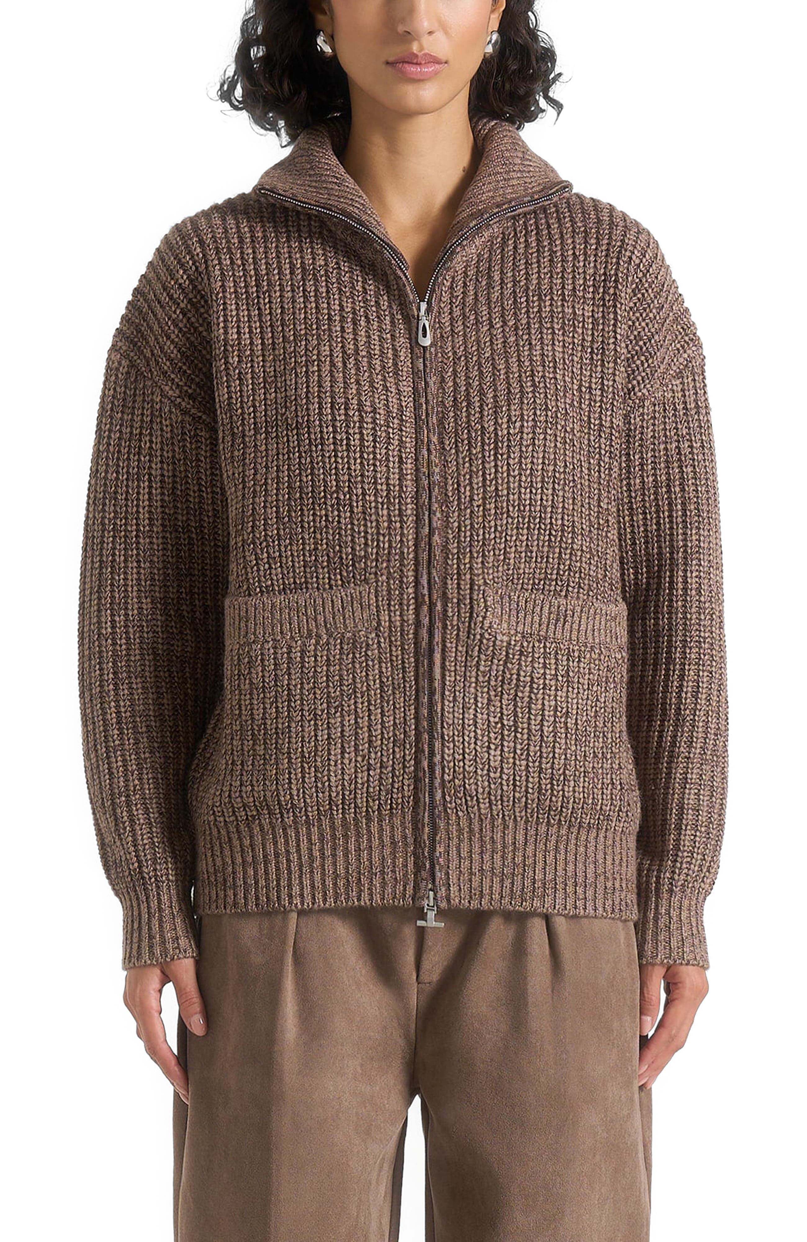 Jamie Unisex Speckled Wool Zip Through Jacket - image 3