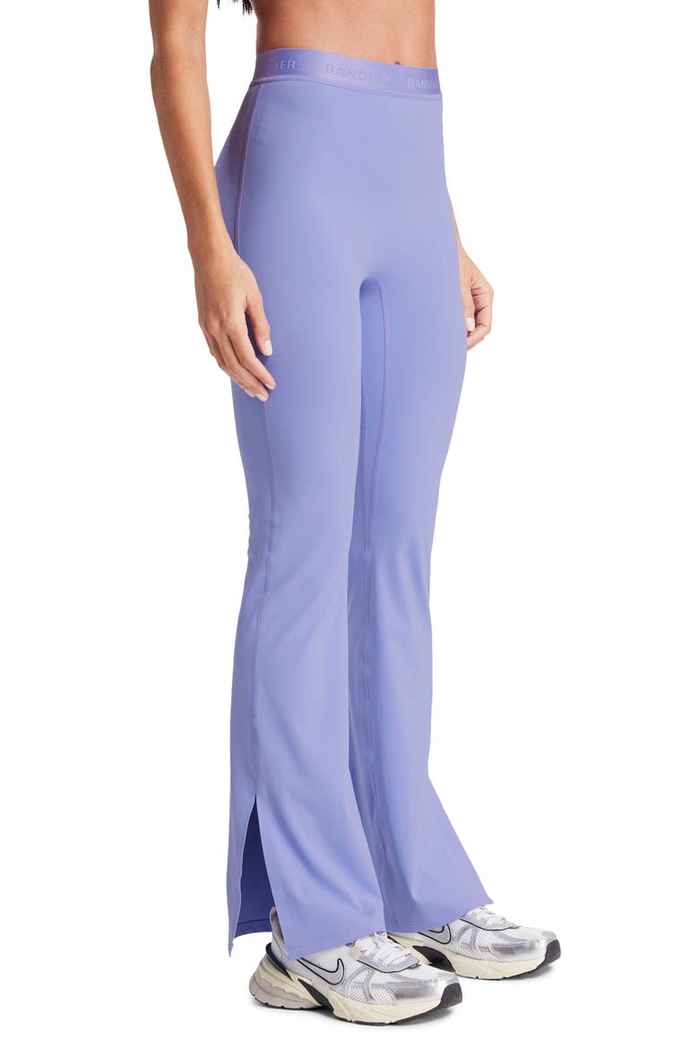 Sport Logo Slit Flare Leggings, Alternate, color, JACARANDA