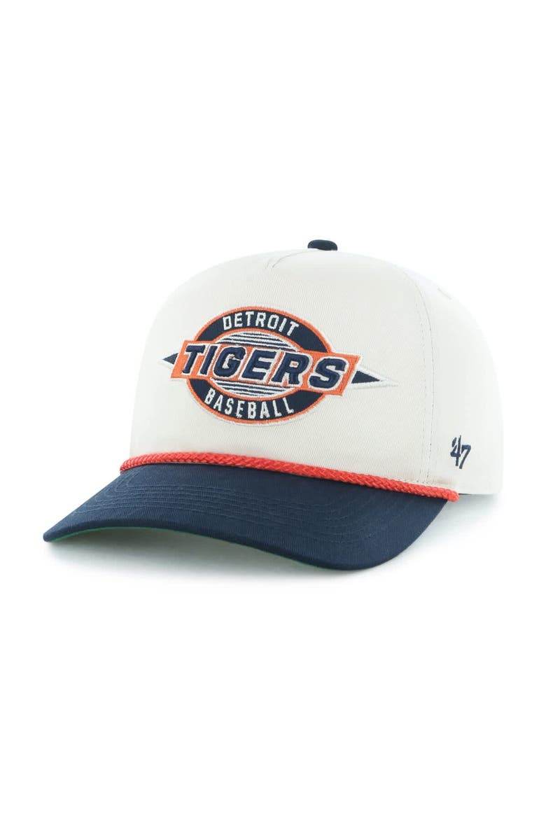 Men's '47  Natural Detroit Tigers Frame Out Hitch Adjustable Hat, Alternate, color, Natural