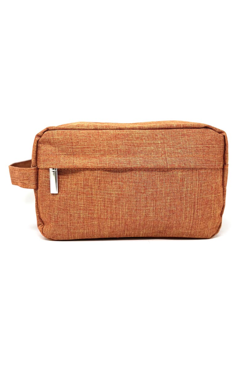 Youzey Mens Toiletry Bag, Main, color, Orange