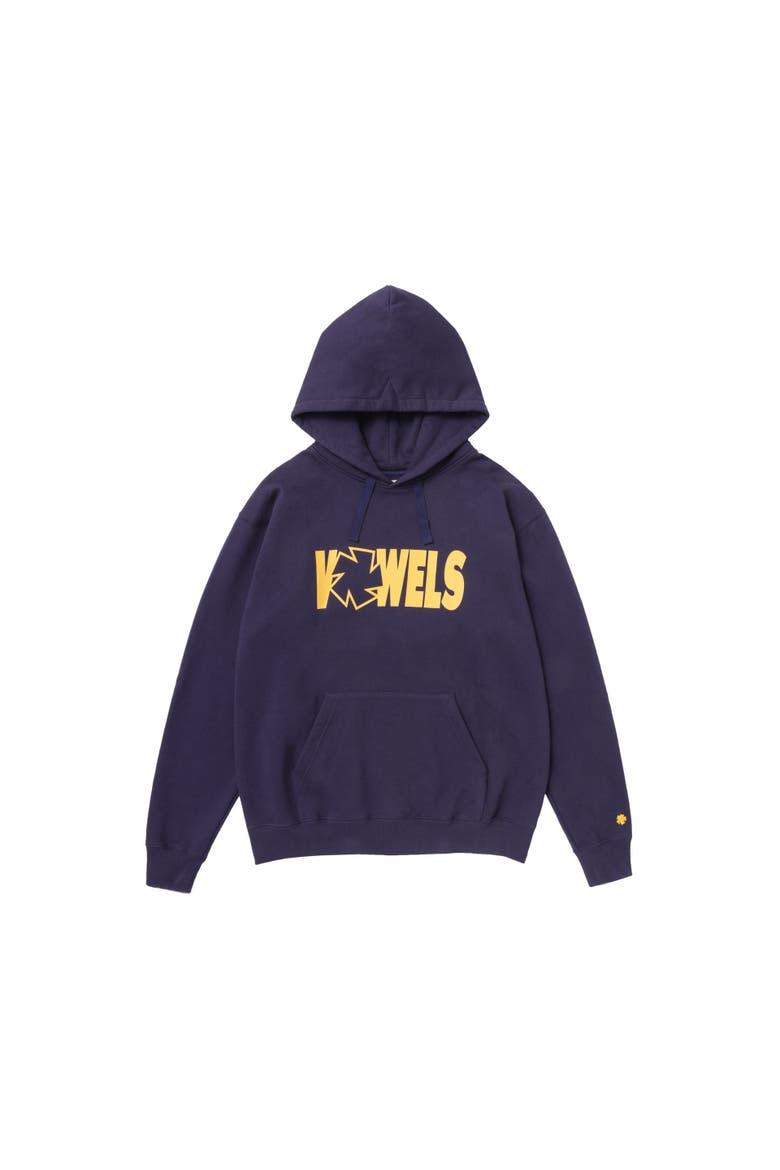 Icon Spell Out Hoodie, Main, color, Navy