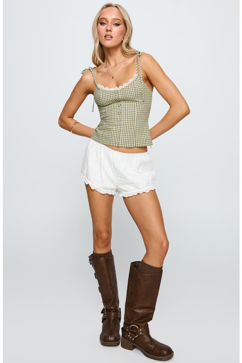 Dalanie Gingham Camisole, Alternate, color, GREEN CHECK