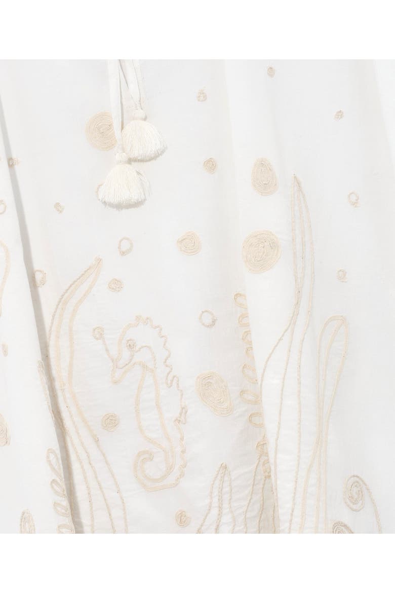 Neptune'S Garden Caftan, Alternate, color, Cream