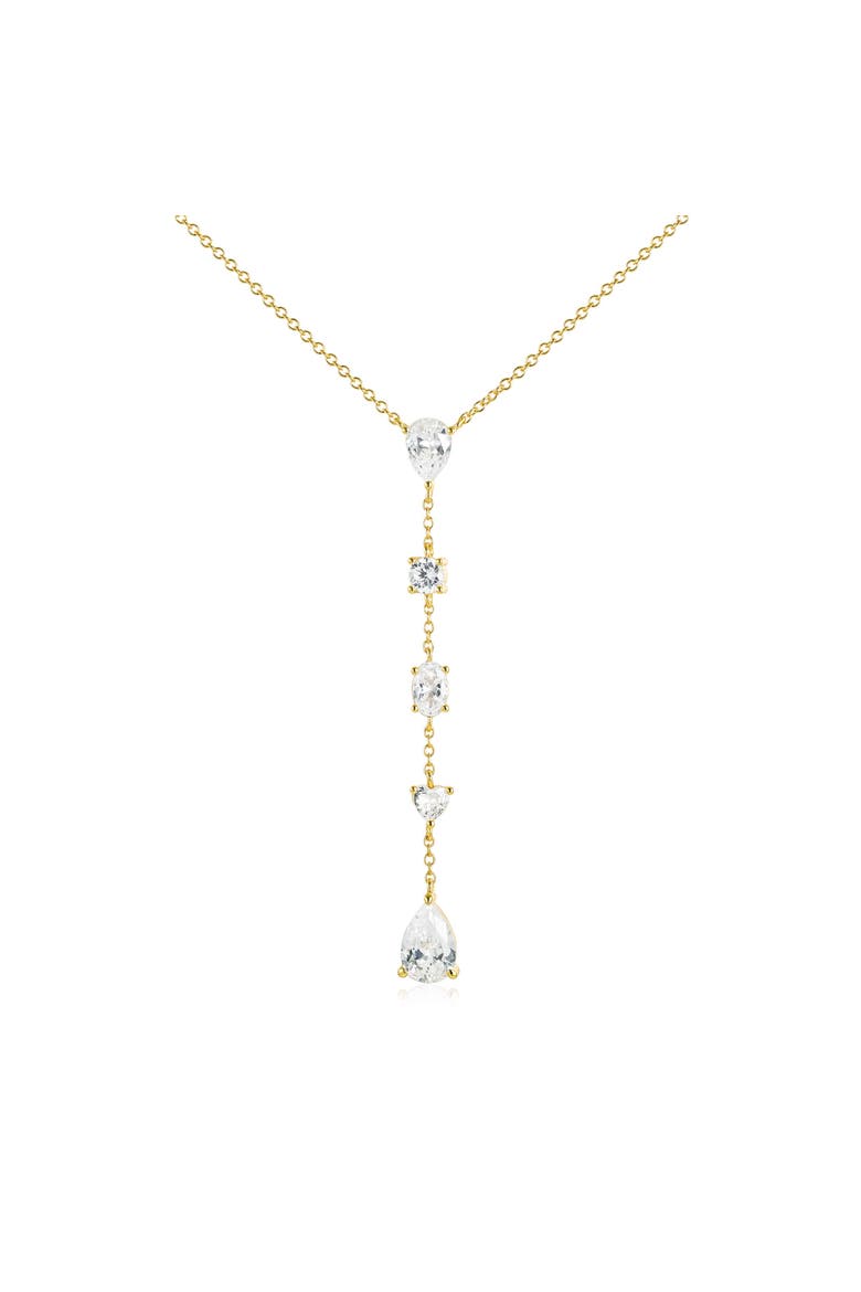 Lunar Crystal Drop Pendant, Main, color, Gold