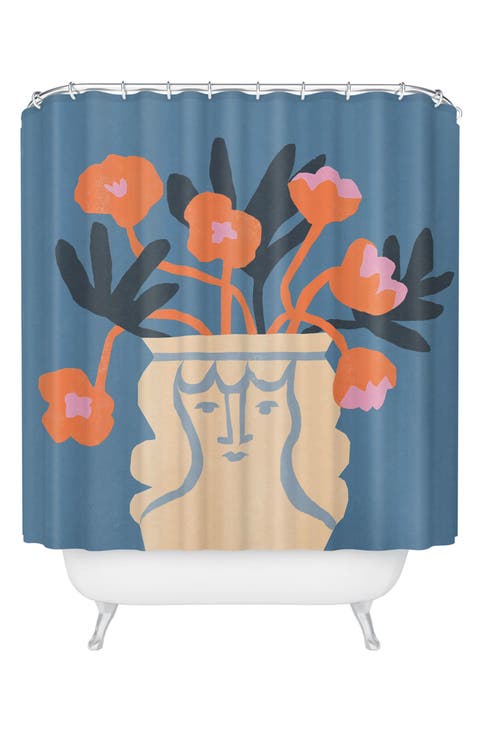 Antique Head Vase Shower Curtain