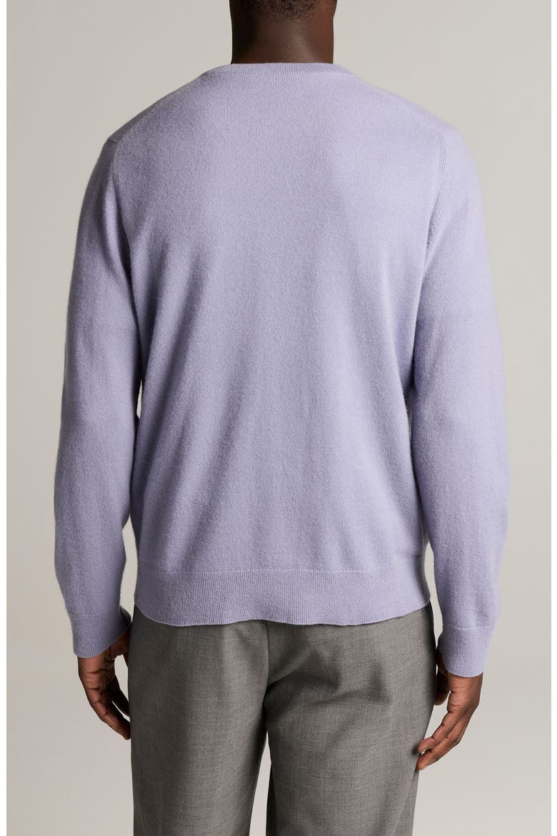 Cashmere Crewneck Sweater, Alternate, color, DARK LILAC