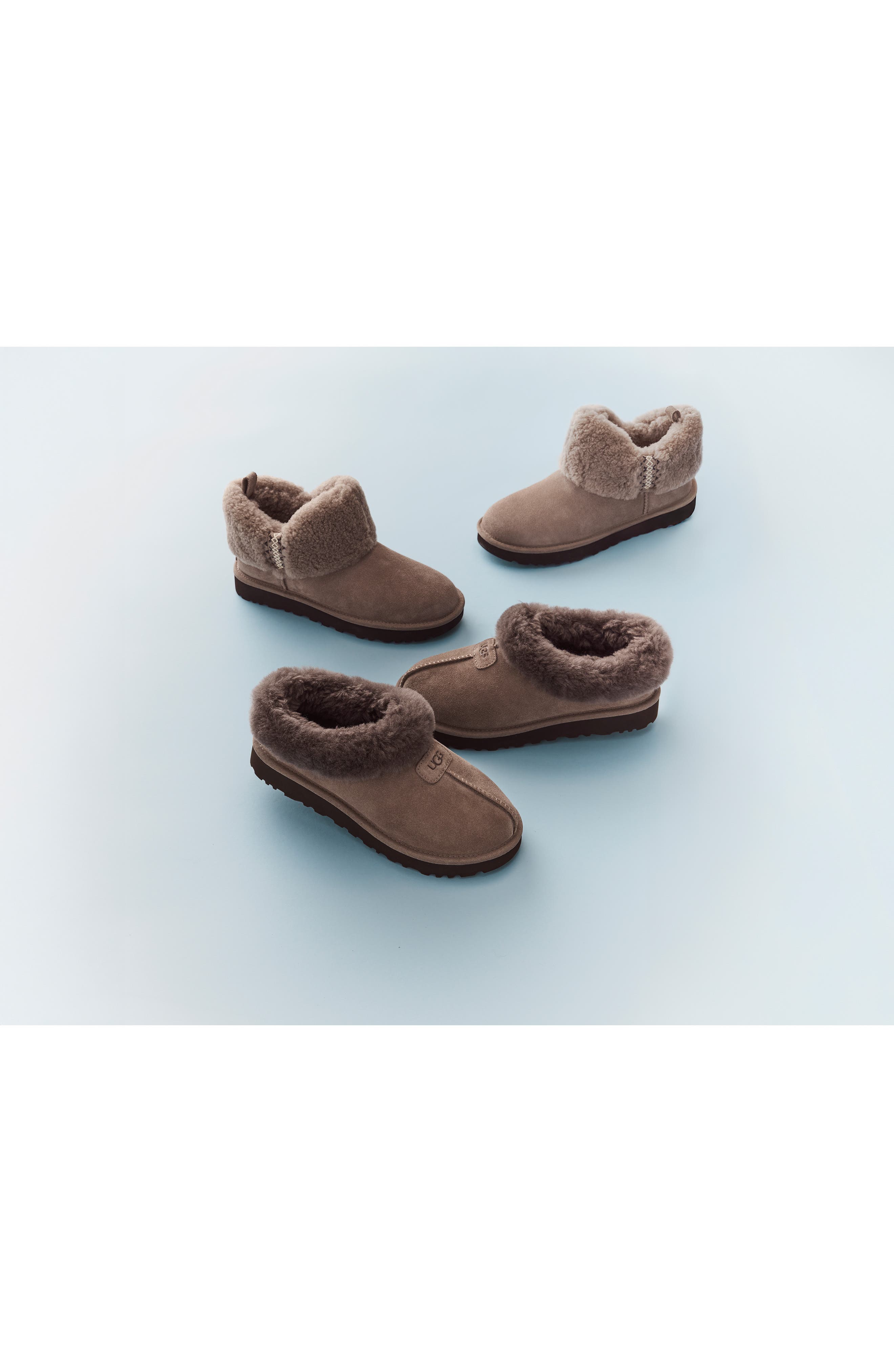 UGG® Tazzette Genuine Shearling Collar Slipper (Women) | Nordstrom