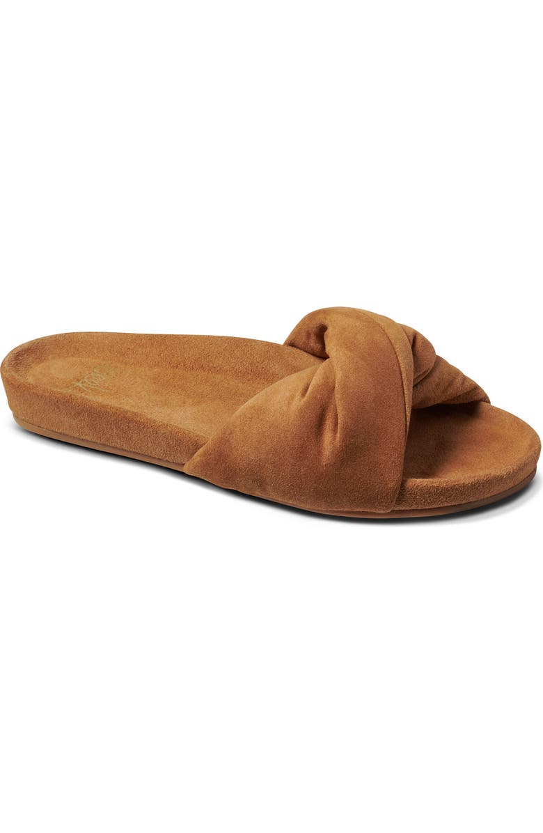 Beek Tesia Slide Sandal, Main, color, Almond