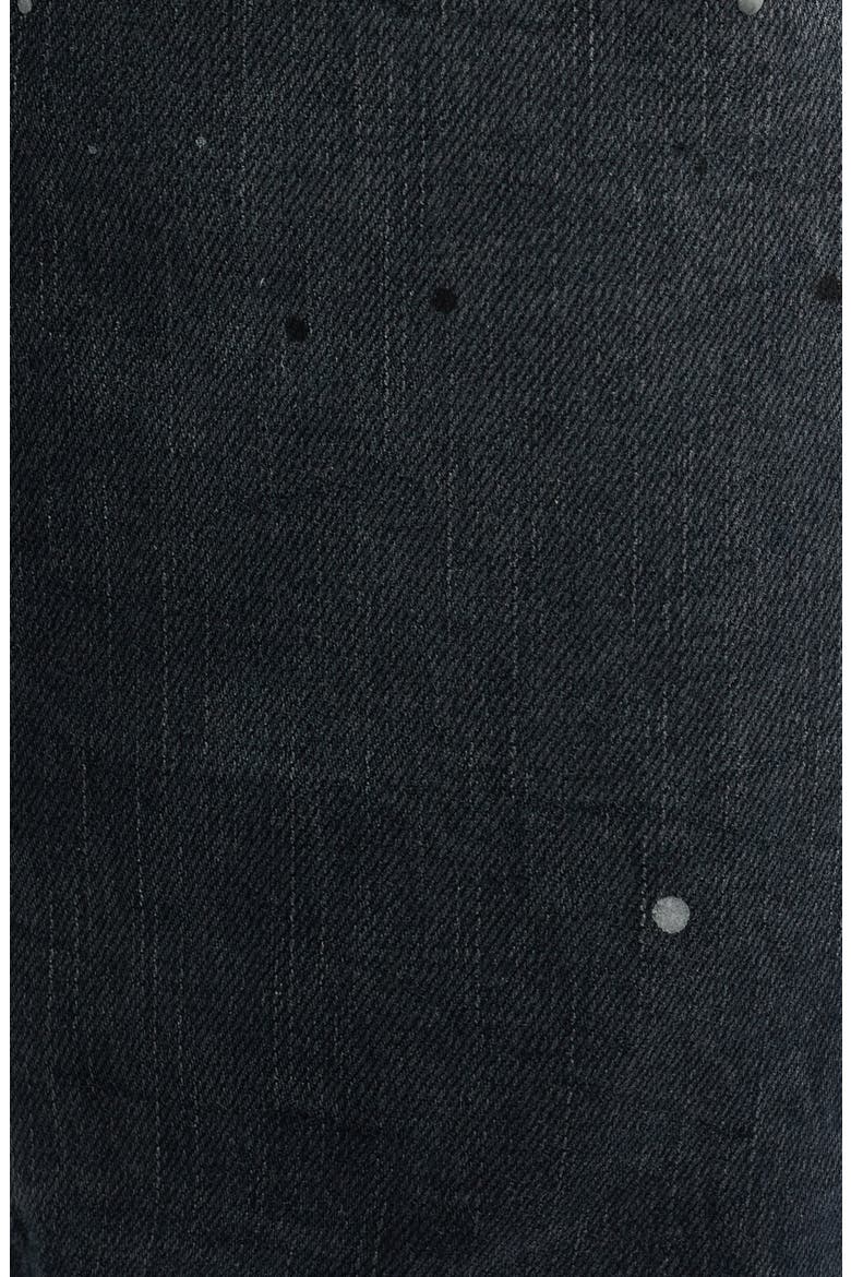 Reflective Paint Rip & Repair Jeans, Alternate, color, BLACK