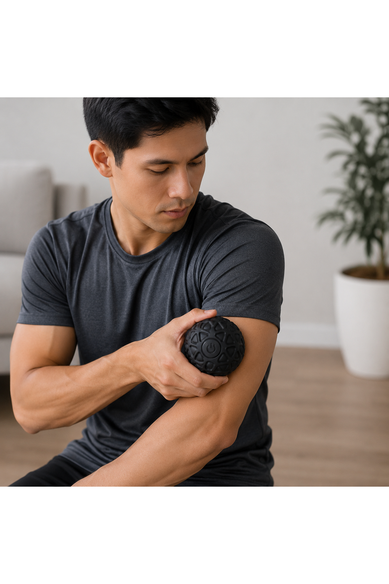 Vibrating Massage Ball, Alternate, color, Black