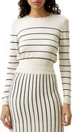 Lilysilk Cropped Silk-knitted Long Sleeve Tee for