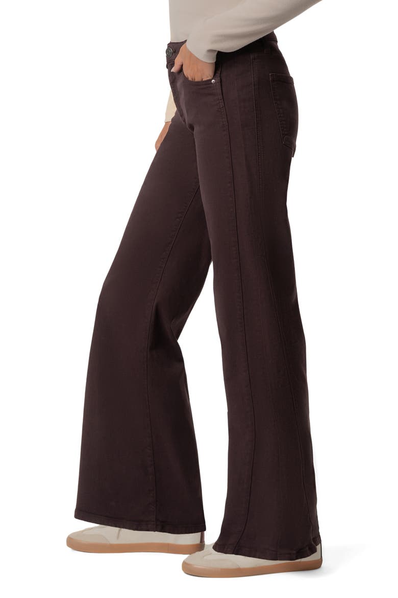 Maya High Waist Wide Leg Jeans, Alternate, color, RAISIN