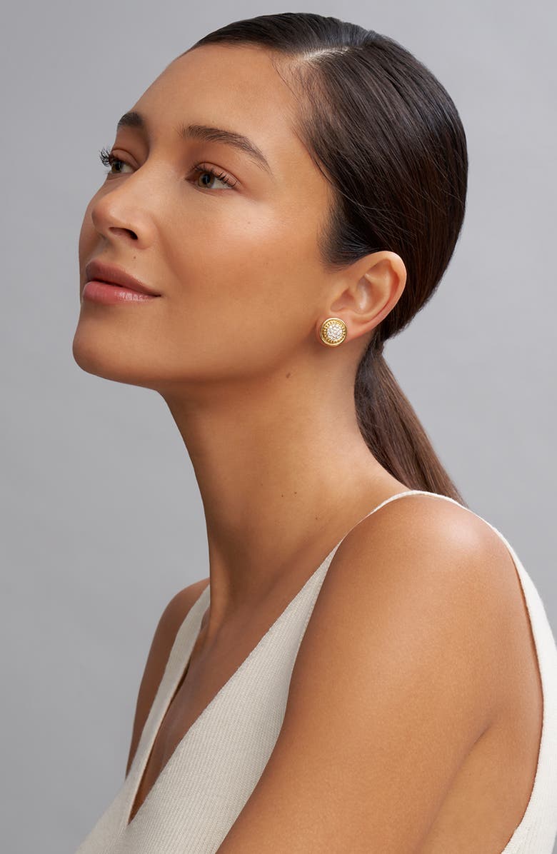 LAGOS Meridan Pavé Diamond Stud Earrings, Alternate, color, Gold