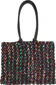 Clare V. Sandy Woven Market Tote