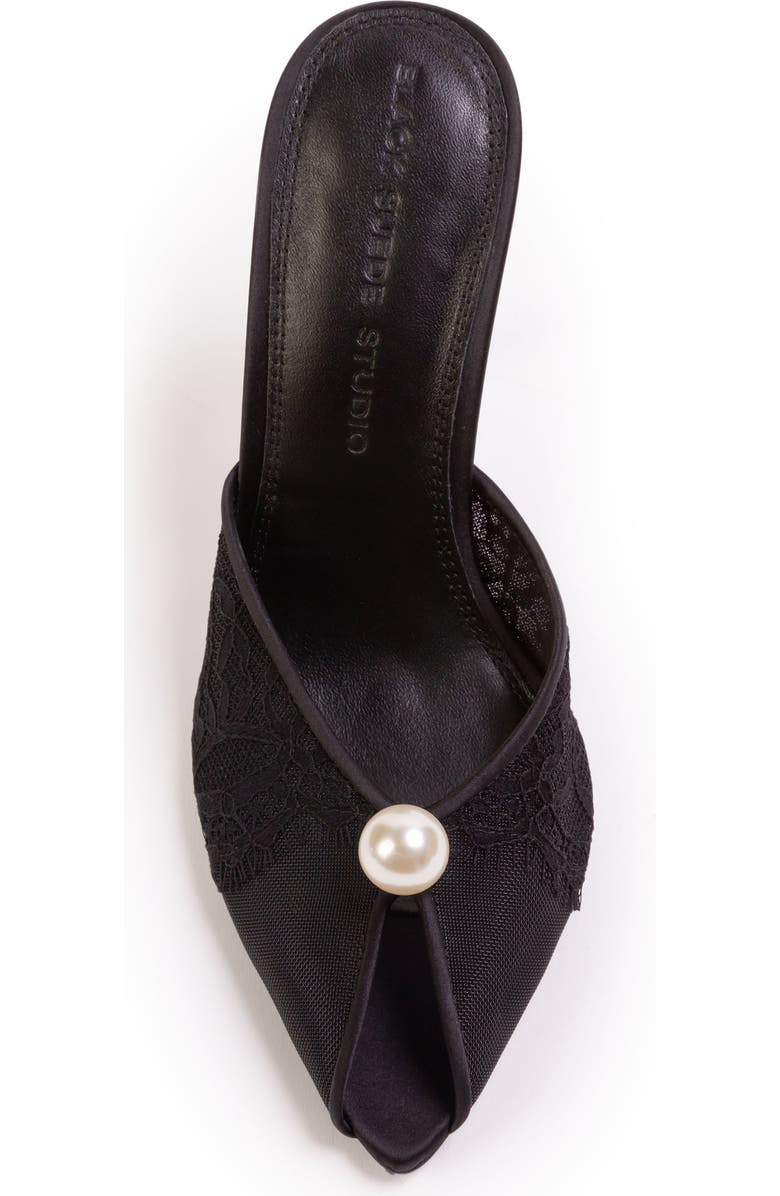BLACK SUEDE STUDIO Debby 100 Mesh Mule, Alternate, color, Black Mesh