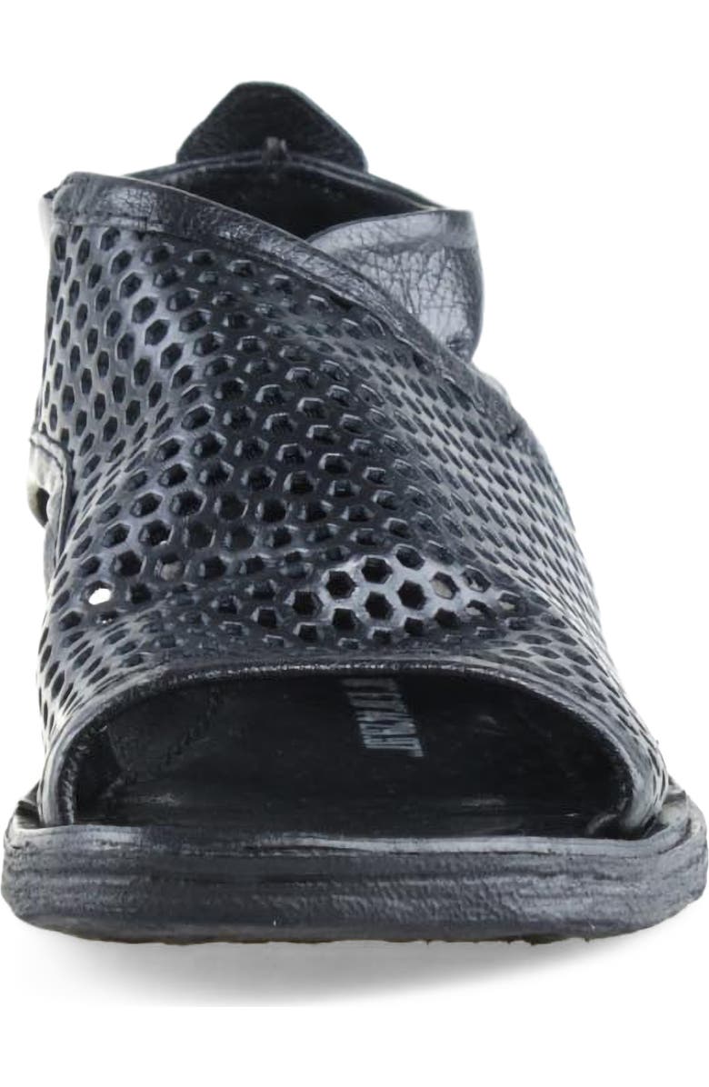 A.S.98 Reiley Perforated Sandal, Alternate, color, Black