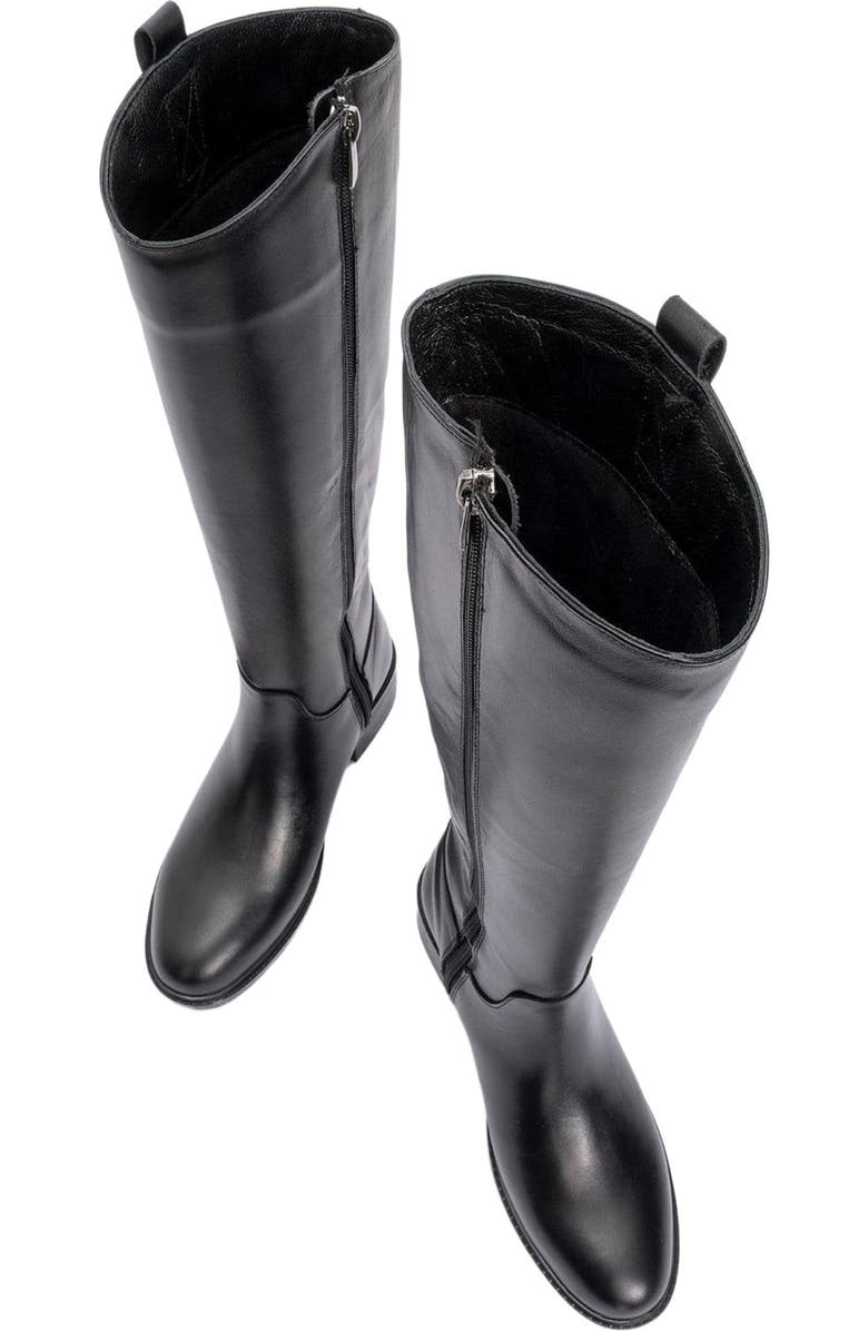 Forever & Always Shoes Acro Leather Boot, Alternate, color, Black Leather